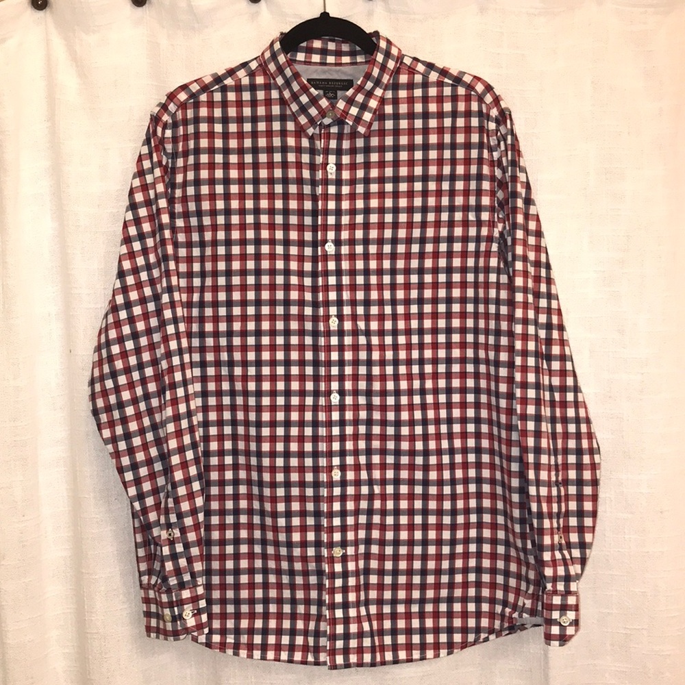 BANANA REPUBLIC MENS BUTTON UP SHIRT L